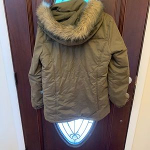 army green winter jacket